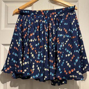 Candy Print Chiffon Lined Mini Skirt - Perfect for Halloween! - NWT - 14UK/10US